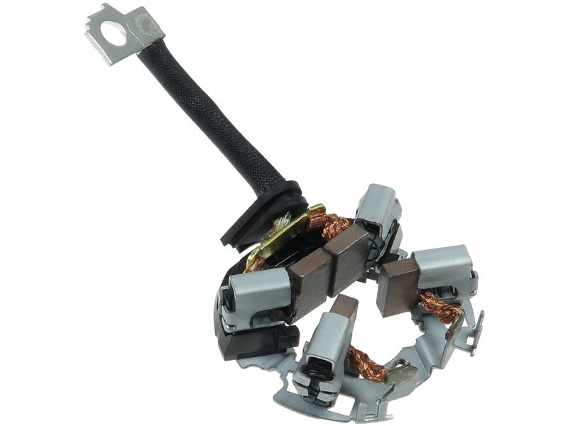Starter motor brush holder