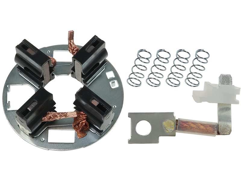 Starter motor brush holder