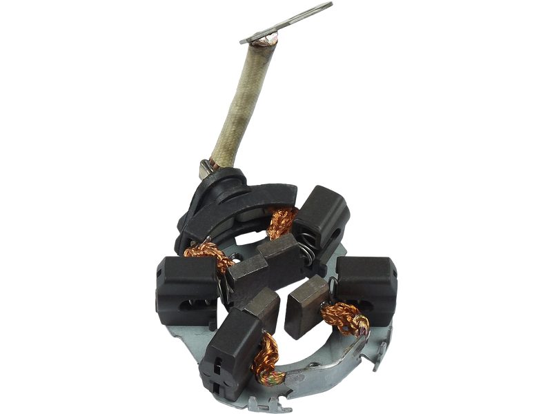 Starter motor brush holder