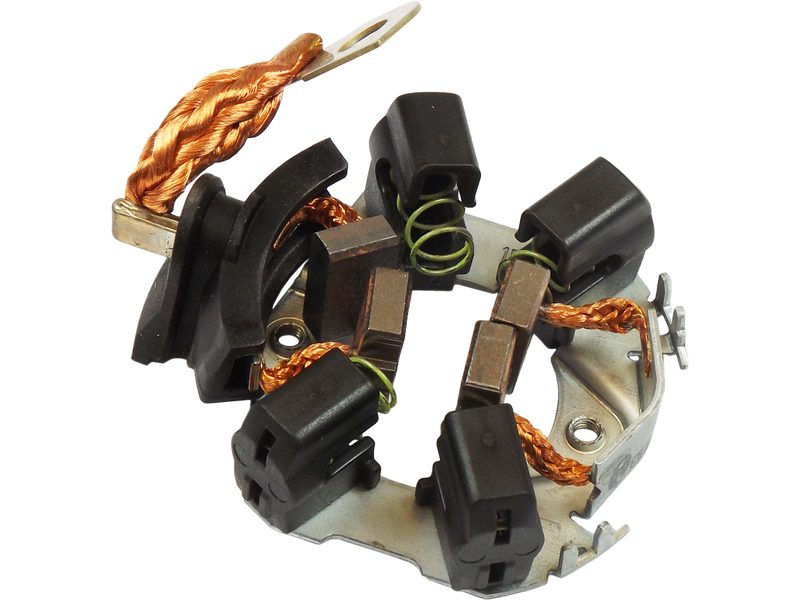 Starter motor brush holder
