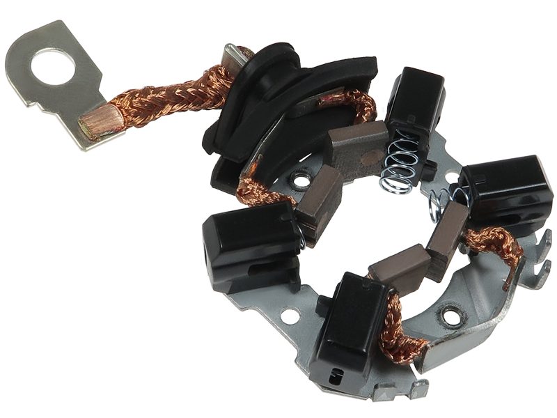 Starter motor brush holder