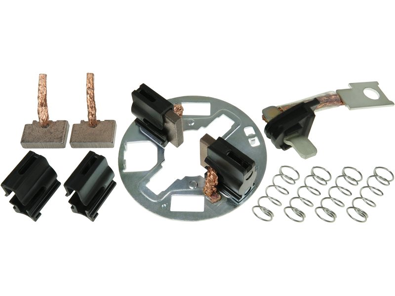 Starter motor brush holder