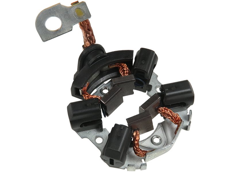 Starter motor brush holder