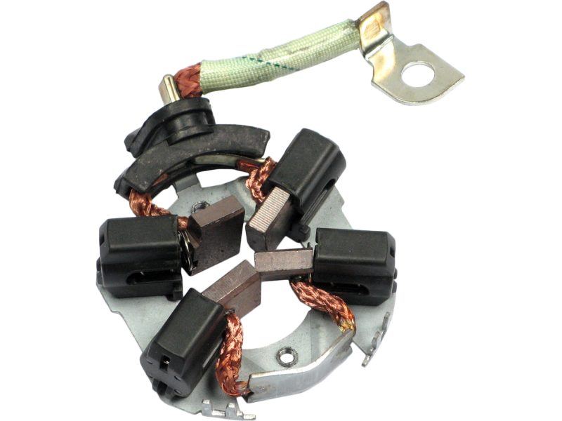 Starter motor brush holder