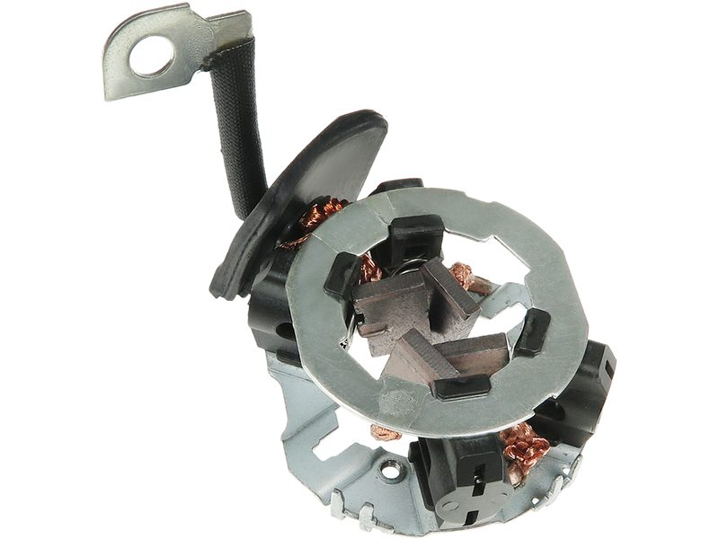 Starter motor brush holder