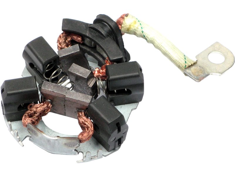 Starter motor brush holder