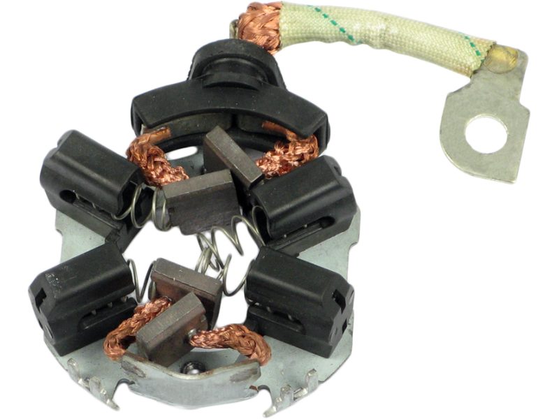 Starter motor brush holder