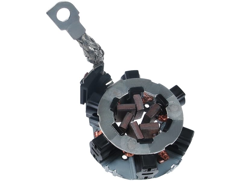 Starter motor brush holder