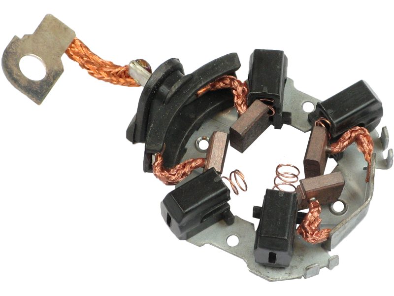 Starter motor brush holder