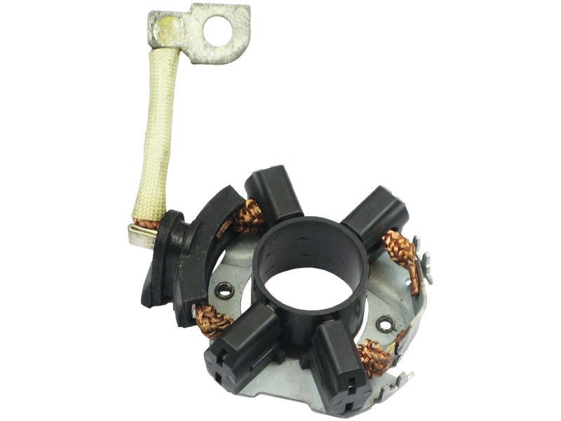 Starter motor brush holder