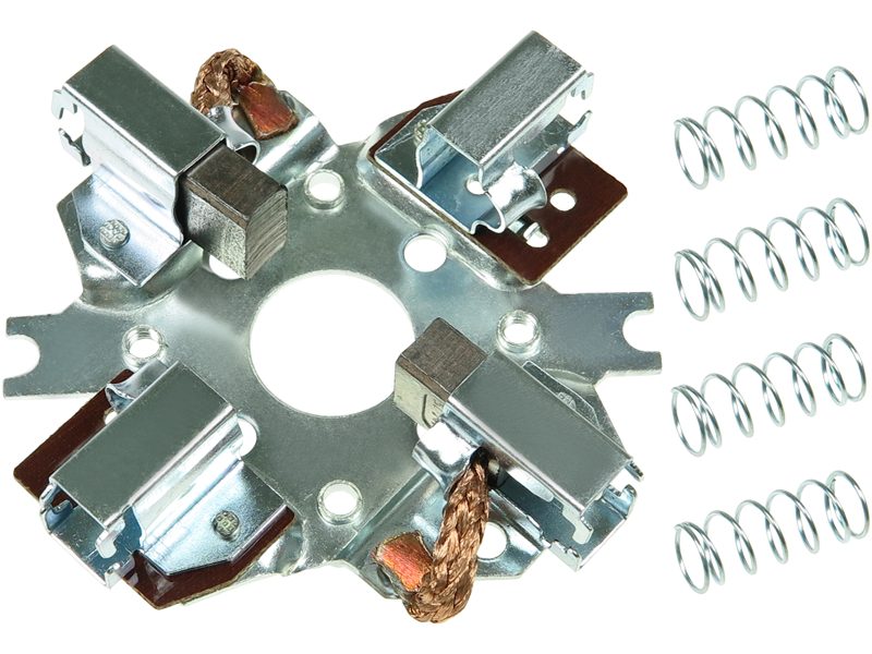 Starter motor brush holder