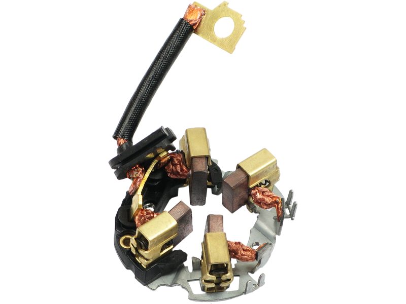 Starter motor brush holder