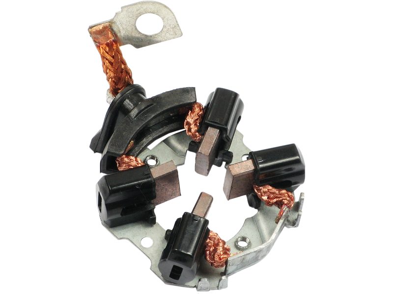 Starter motor brush holder