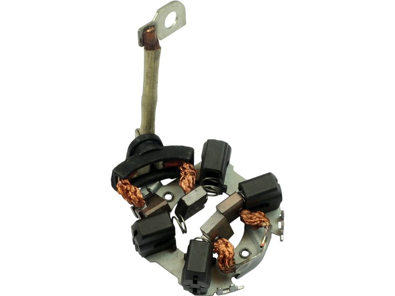 Starter motor brush holder