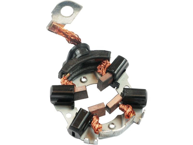 Starter motor brush holder