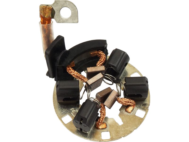 Starter motor brush holder