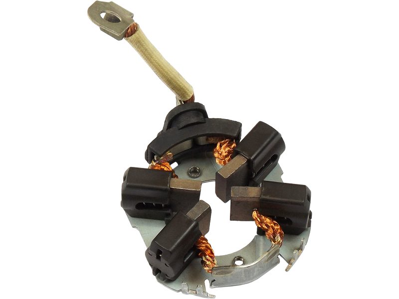 Starter motor brush holder