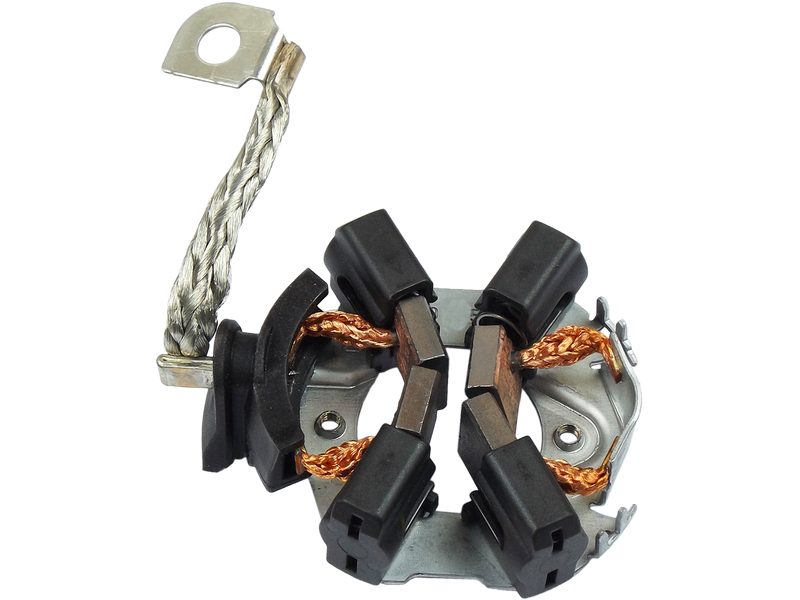Starter motor brush holder
