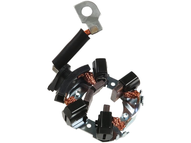 Starter motor brush holder