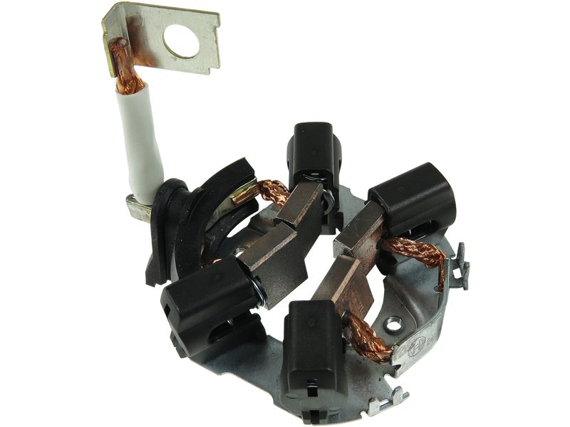 Starter motor brush holder