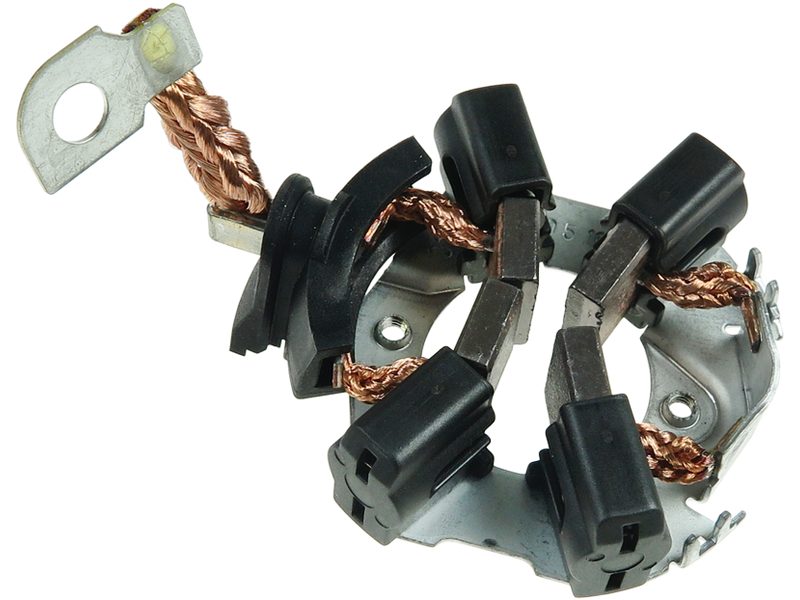 Starter motor brush holder