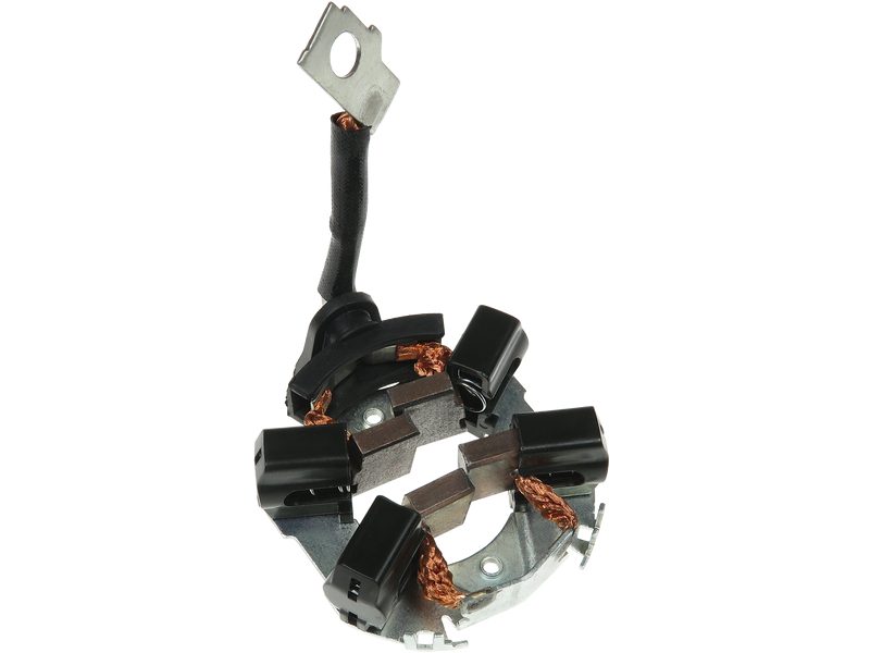 Starter motor brush holder