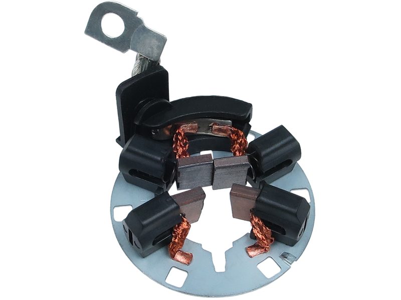 Starter motor brush holder