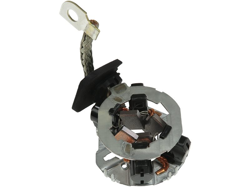 Starter motor brush holder