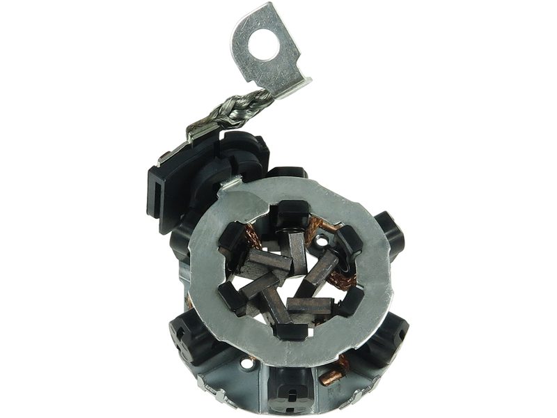 Starter motor brush holder