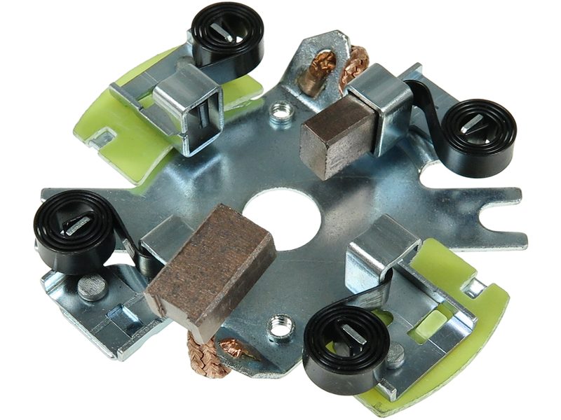 Starter motor brush holder
