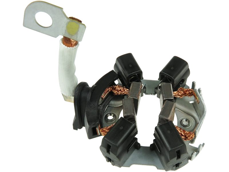 Starter motor brush holder