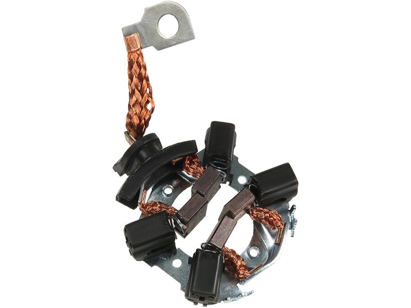 Starter motor brush holder