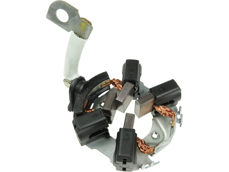 Starter motor brush holder