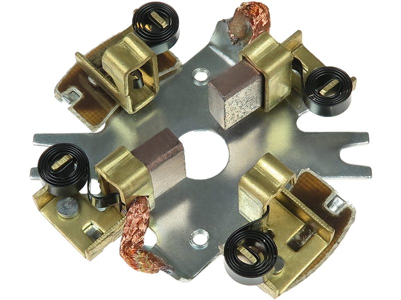 Starter motor brush holder