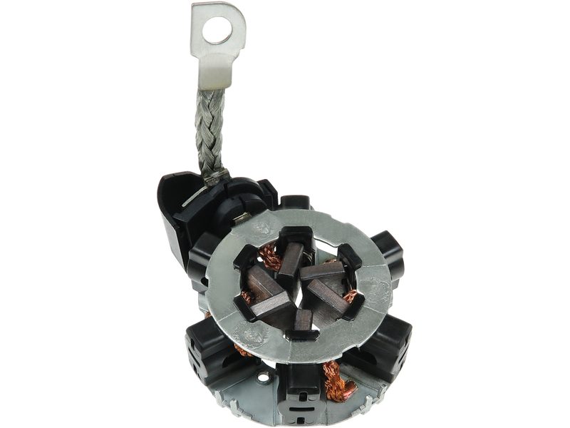 Starter motor brush holder