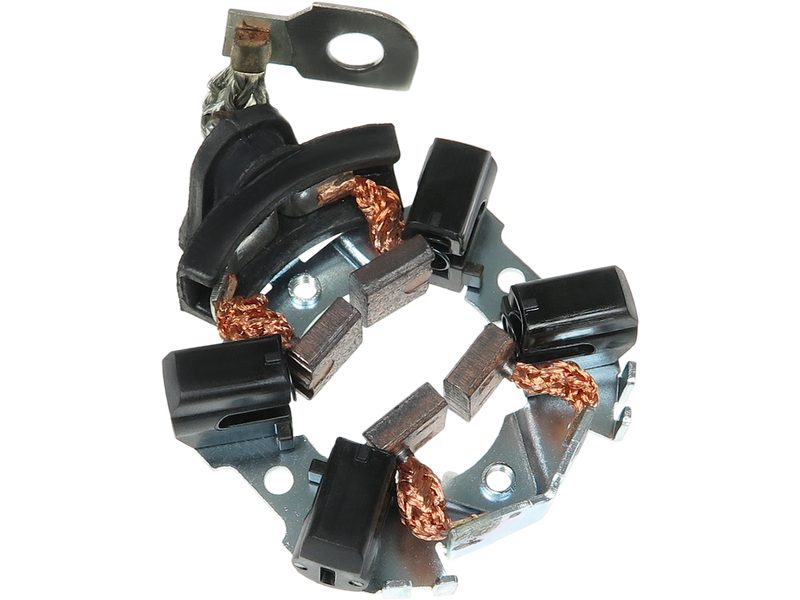 Starter motor brush holder