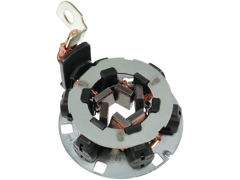 Starter motor brush holder