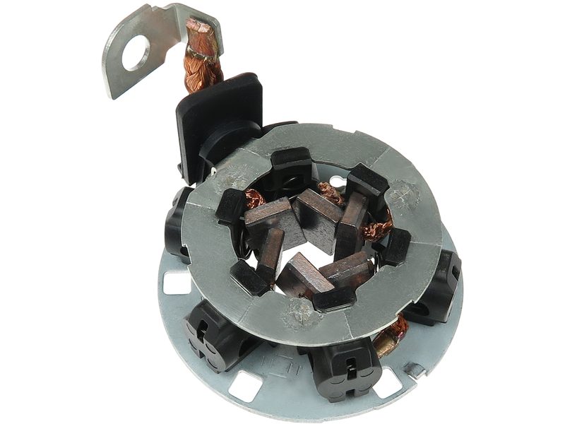 Starter motor brush holder