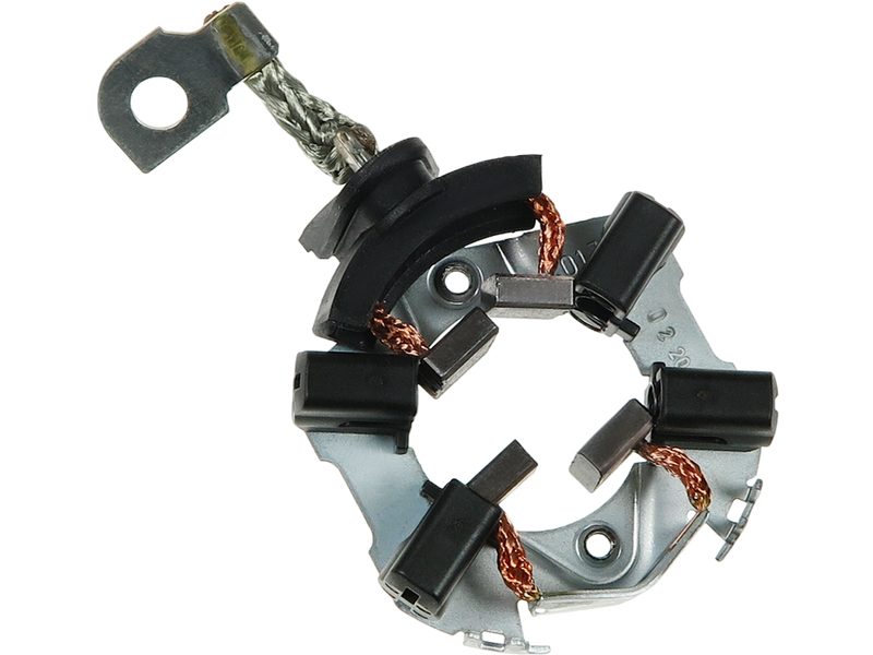Starter motor brush holder