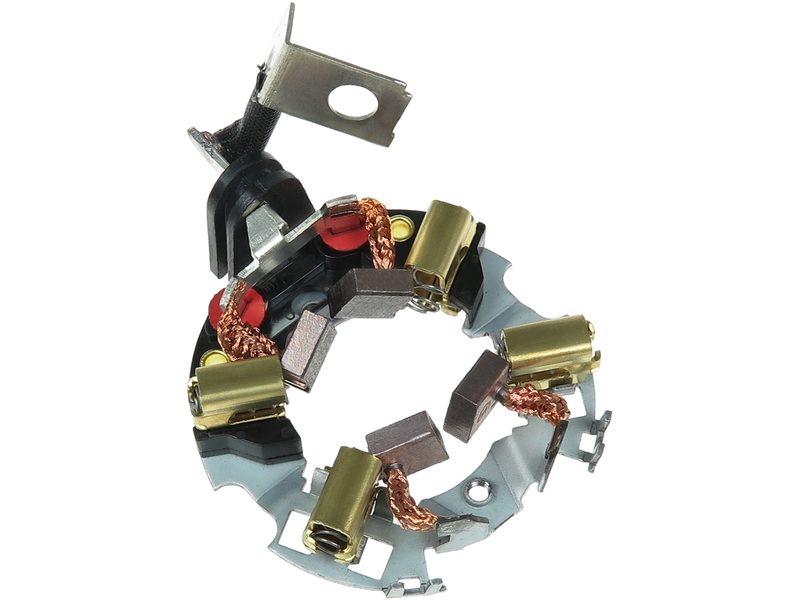 Starter motor brush holder