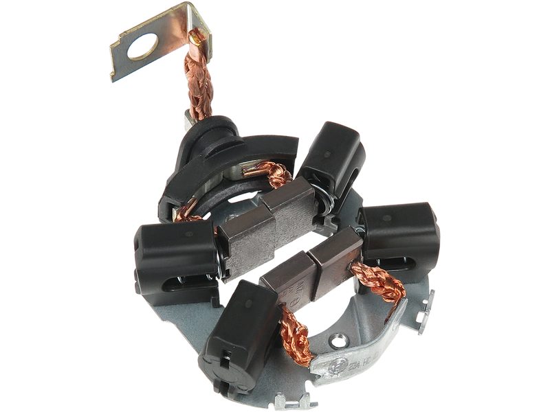 Starter motor brush holder