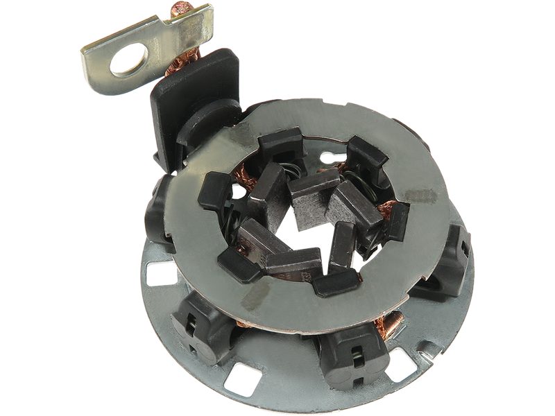 Starter motor brush holder