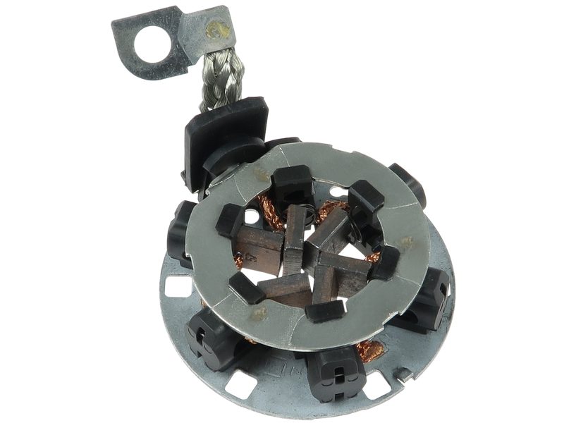 Starter motor brush holder