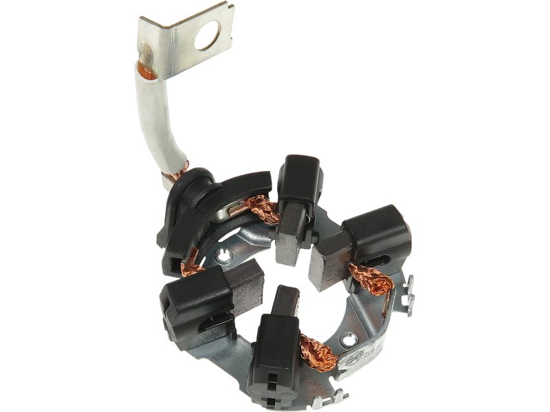 Starter motor brush holder
