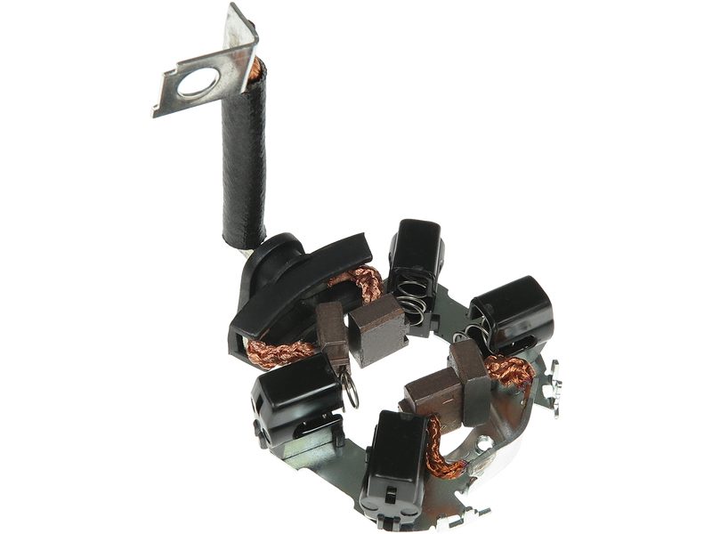 Starter motor brush holder