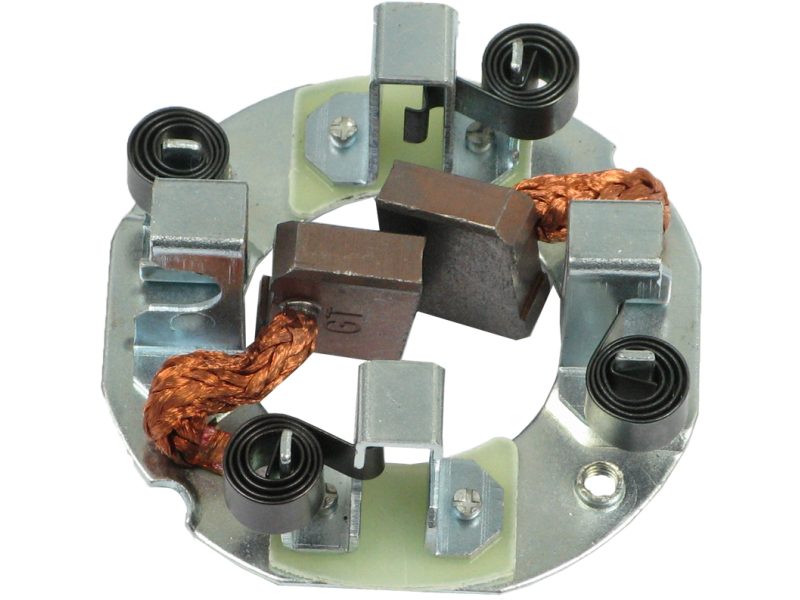 Starter motor brush holder