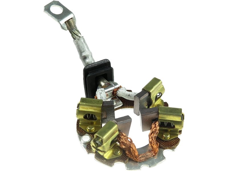Starter motor brush holder