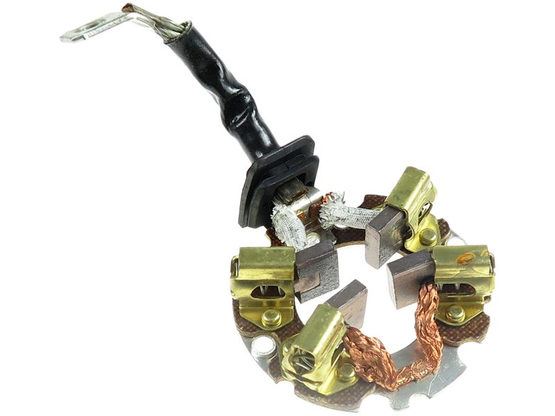 Starter motor brush holder