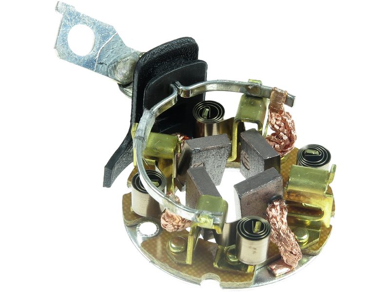 Starter motor brush holder