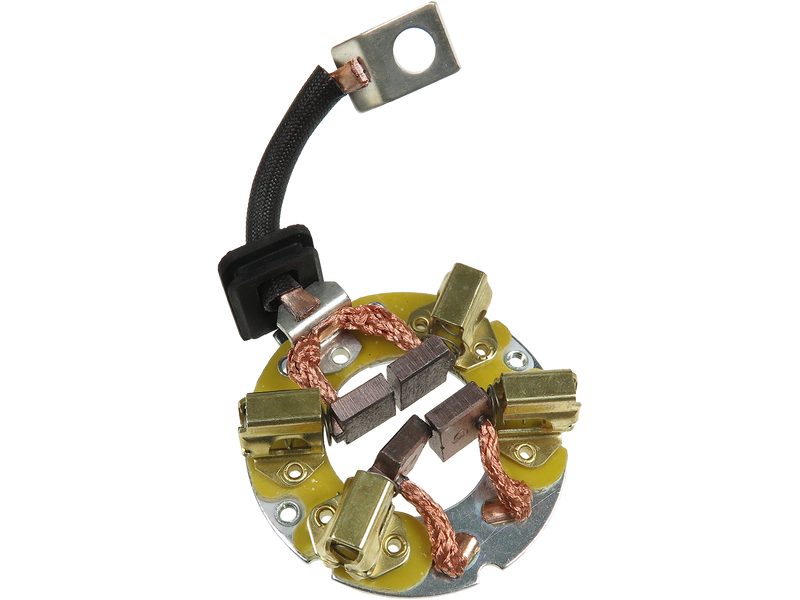 Starter motor brush holder